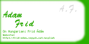 adam frid business card